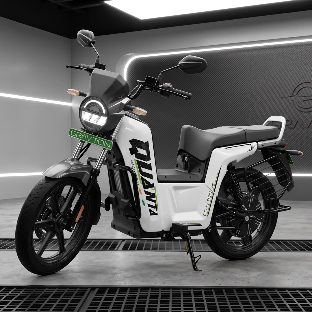 Gravton Quanta electric motorcycle, full profile